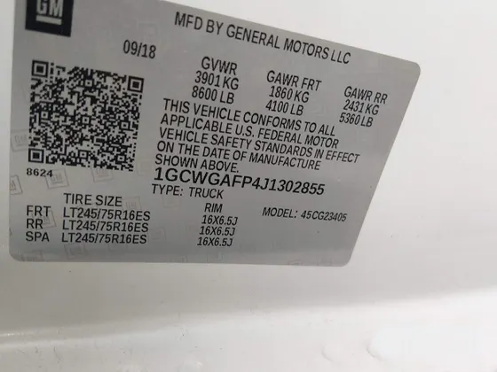 2018 Chevrolet Express Cargo