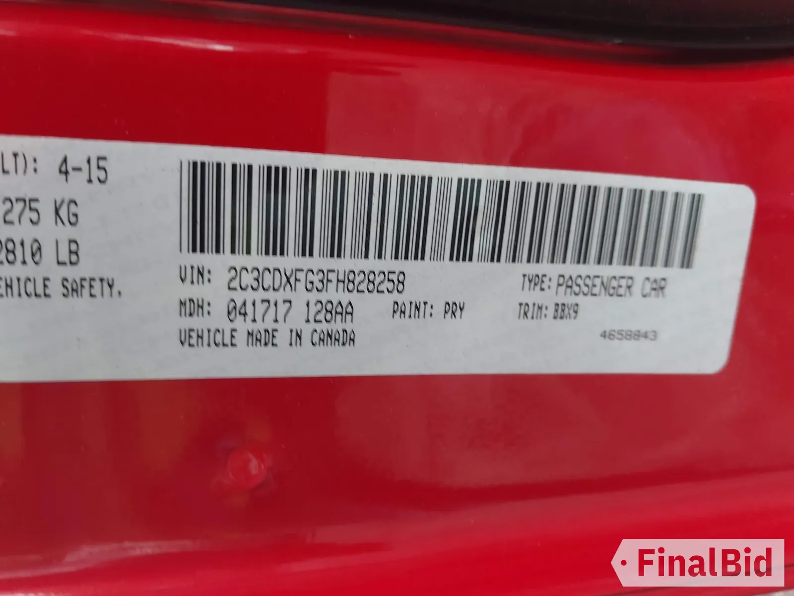 2015 Dodge Charger SE