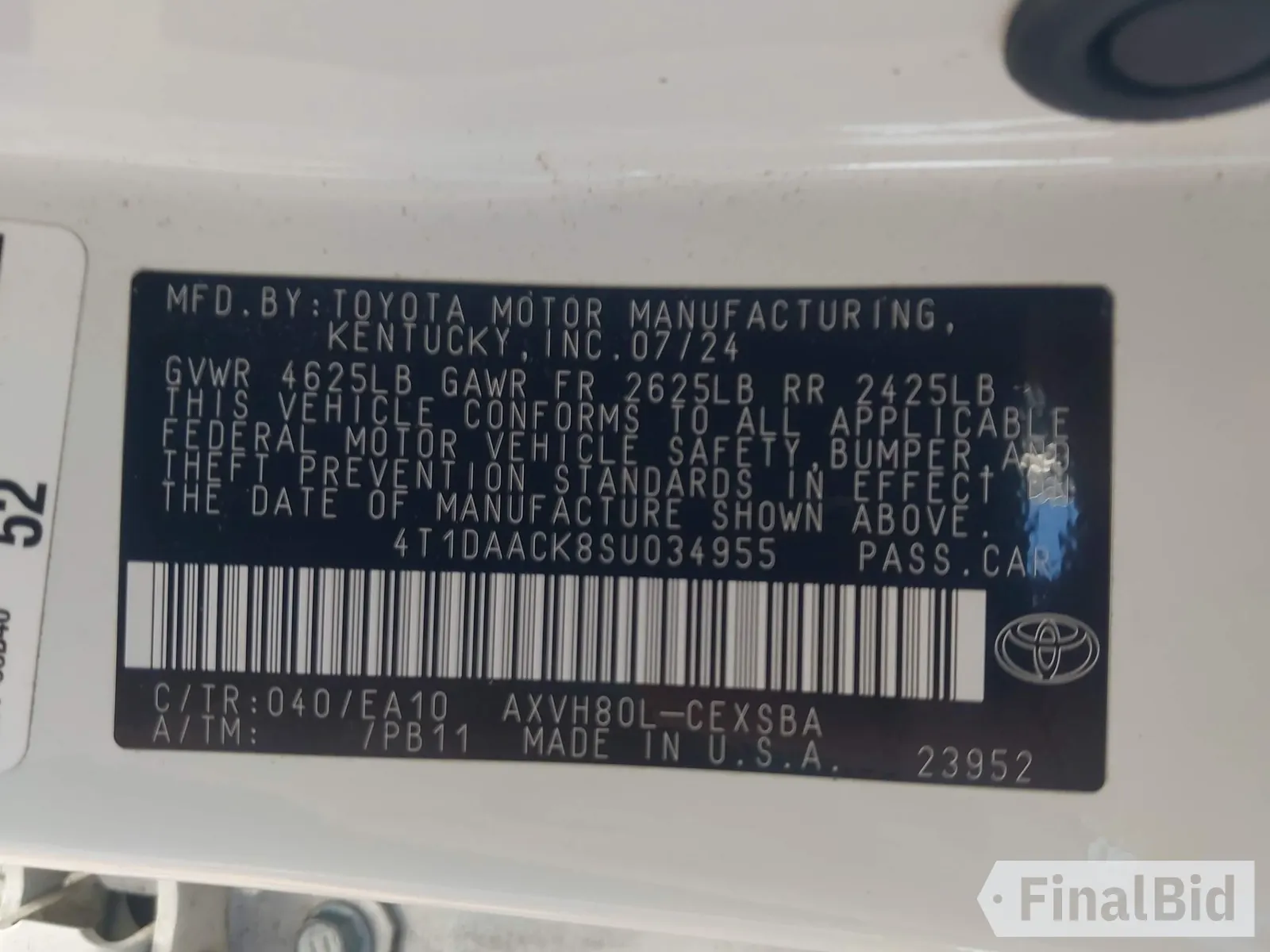 2025 Toyota Camry SE