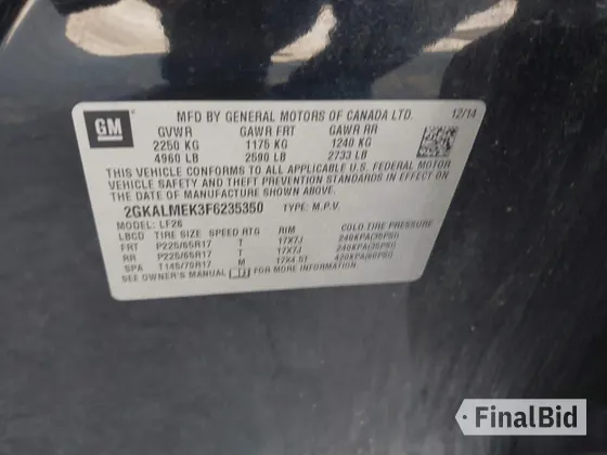 2015 GMC Terrain SLE