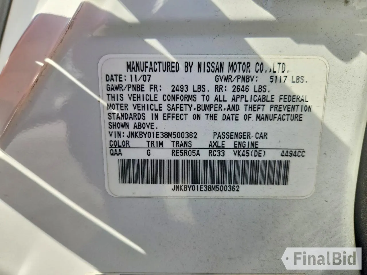 2008 Infiniti M