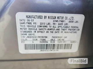 2007 Infiniti G35 Journey