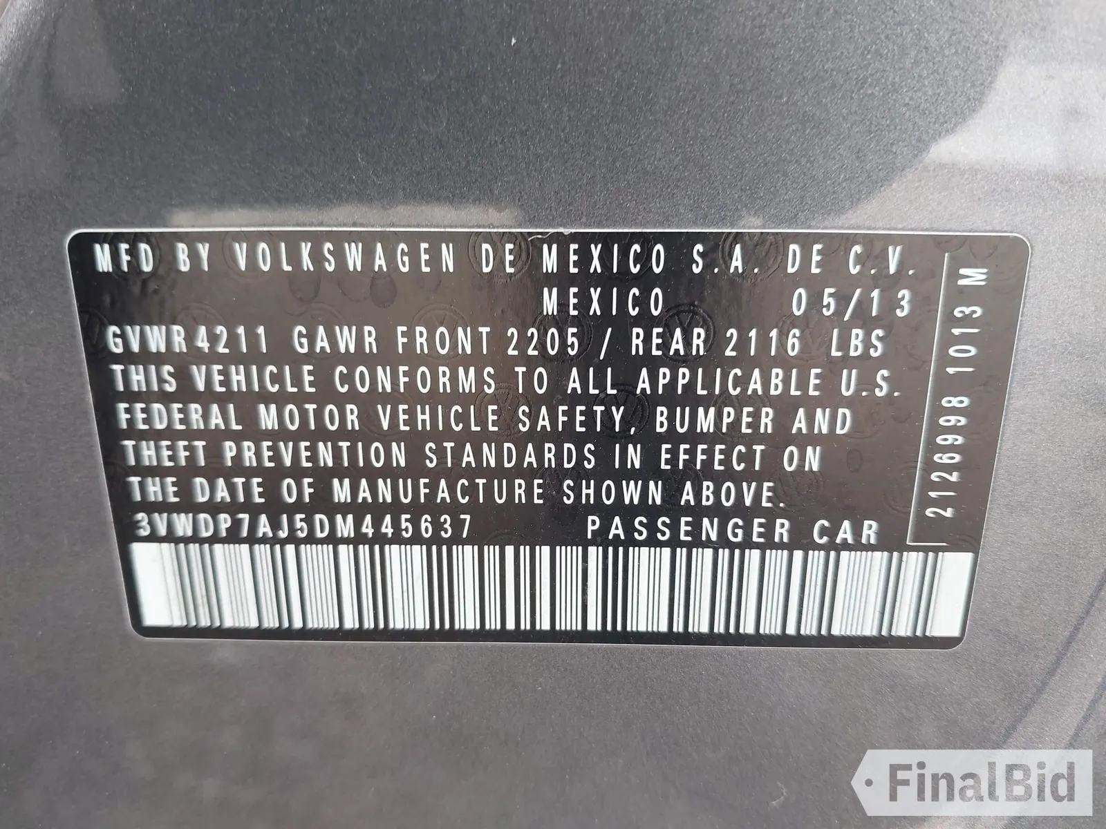 2013 Volkswagen Jetta SE