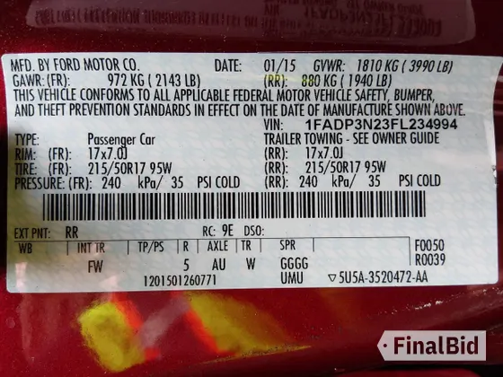2015 Ford Focus Titanium