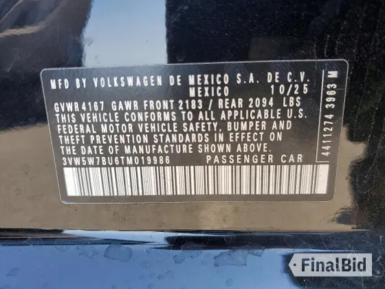 2026 Volkswagen Jetta S