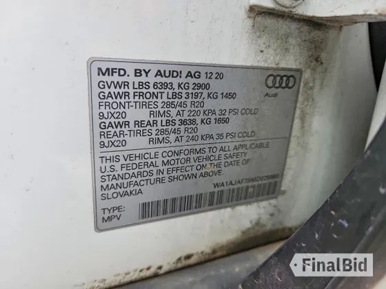 2021 Audi Q7 Premium