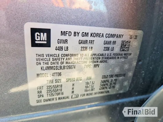2020 Buick Encore GX Essence