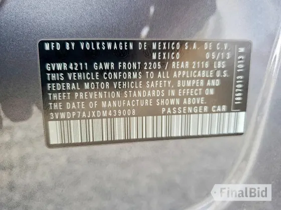 2013 Volkswagen Jetta SE
