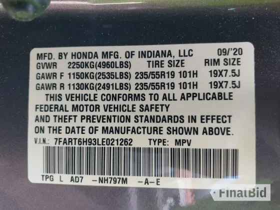 2020 Honda CR-V Touring