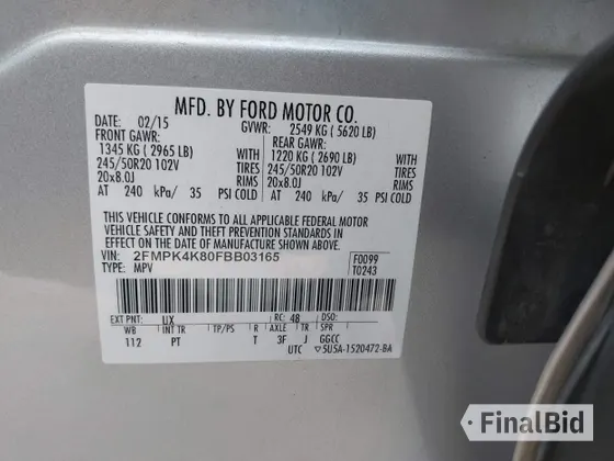 2015 Ford Edge Titanium
