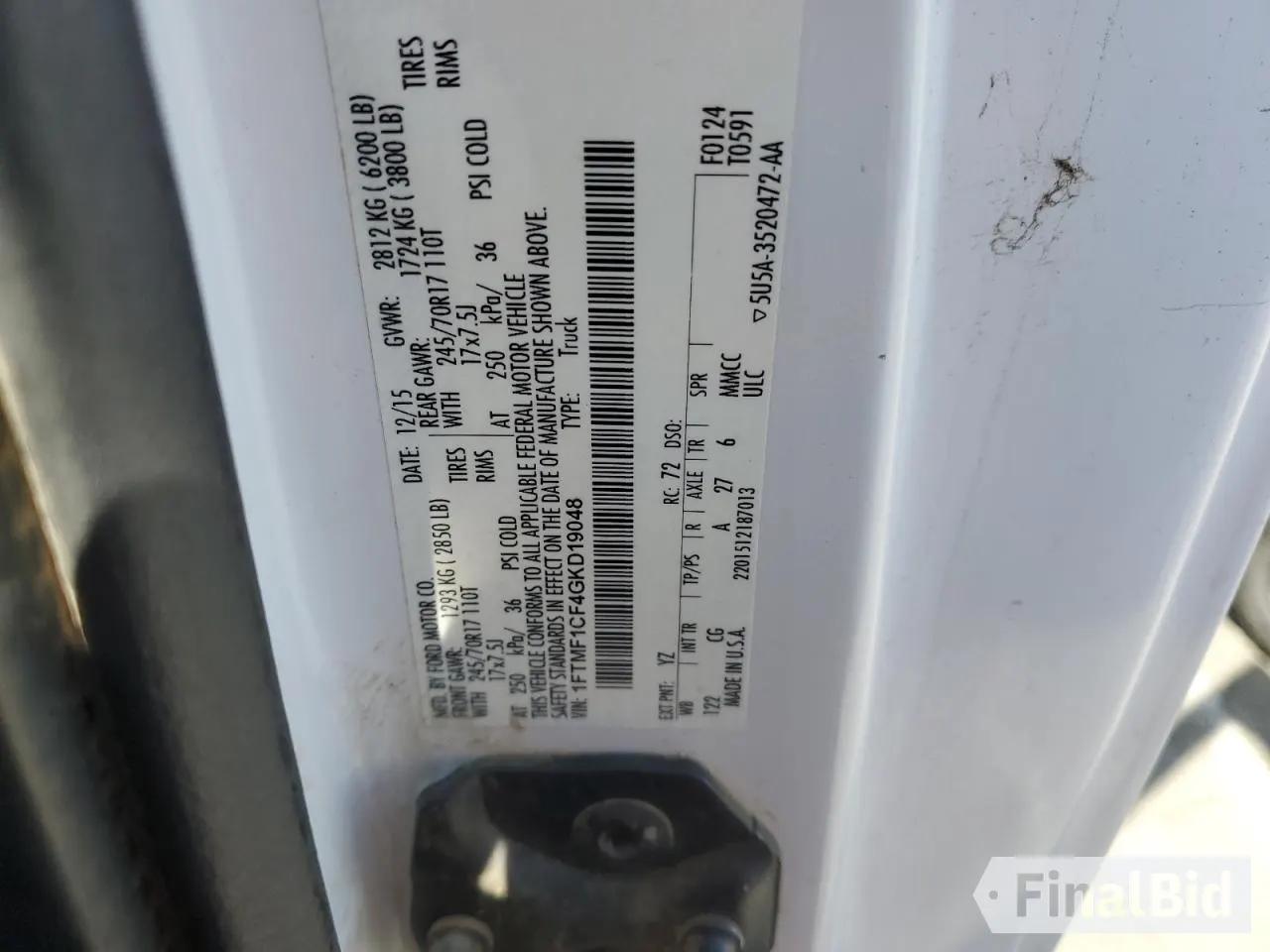 2016 Ford F-150 XL