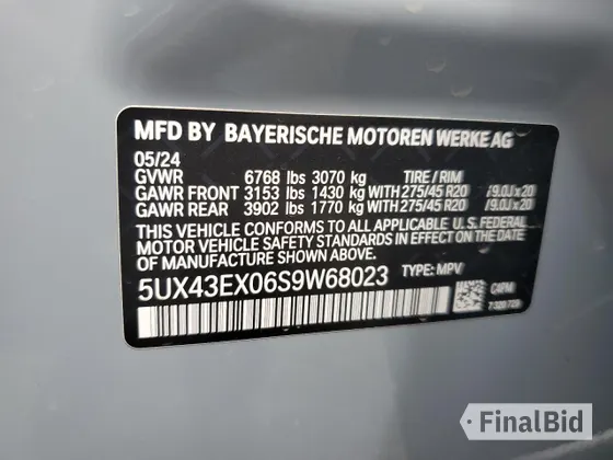 2025 BMW X6 M60i
