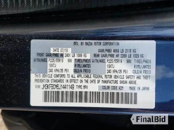 2018 Mazda CX-5 Touring