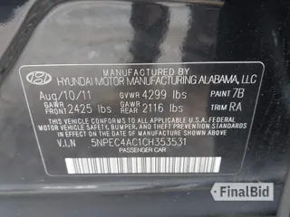2012 Hyundai Sonata SE
