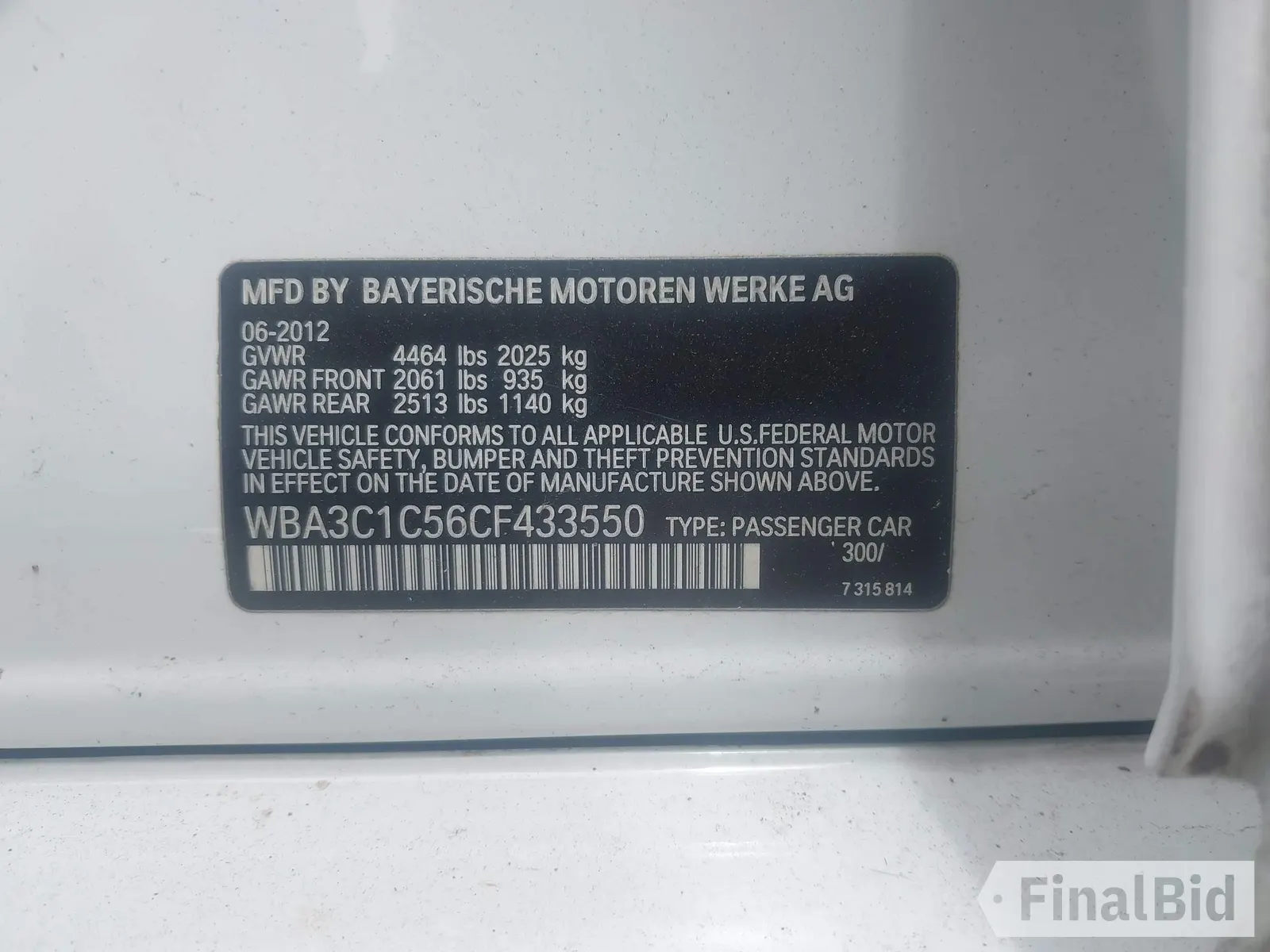 2012 BMW 3 Series 328i
