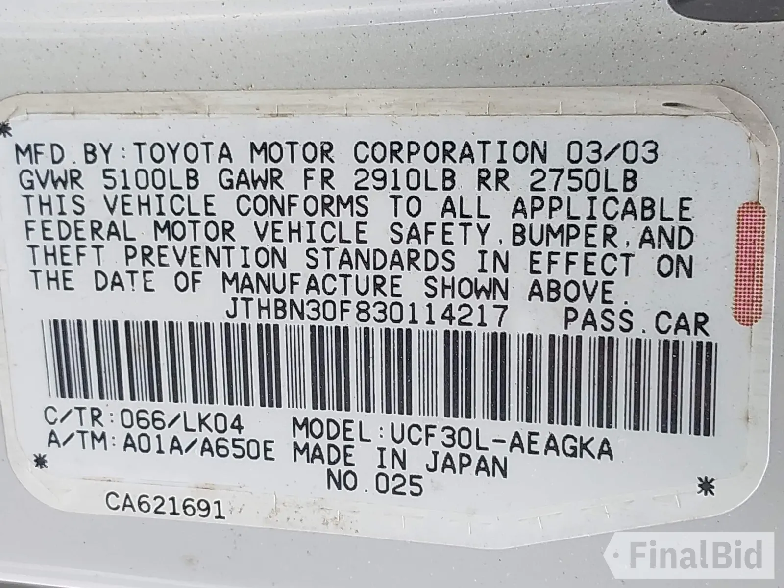 2003 Lexus LS 430