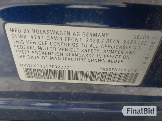 2007 Volkswagen Passat