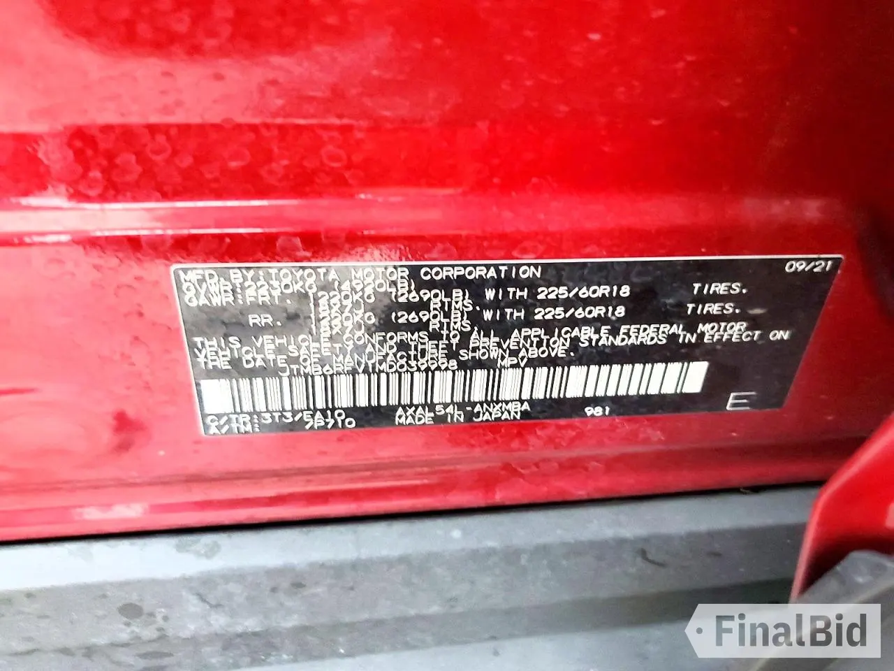 2021 Toyota RAV4 Hybrid XLE Premium