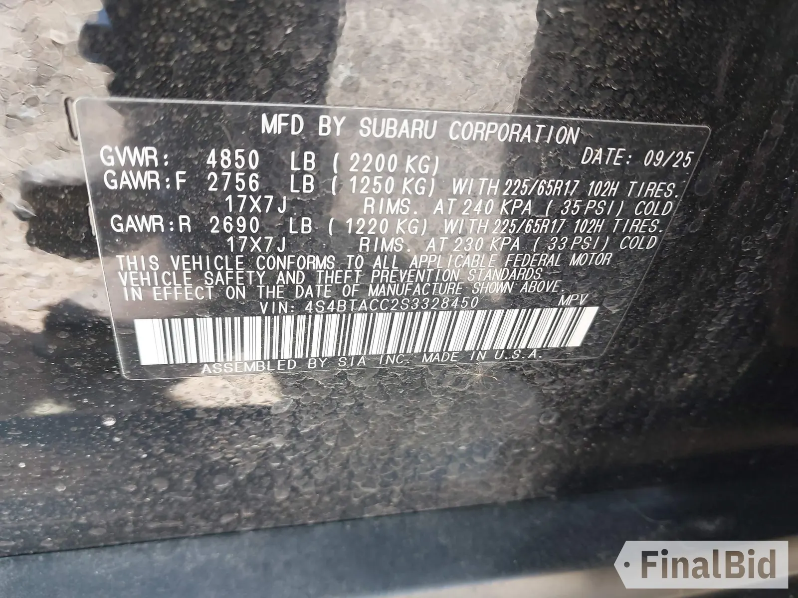 2025 Subaru Outback Premium