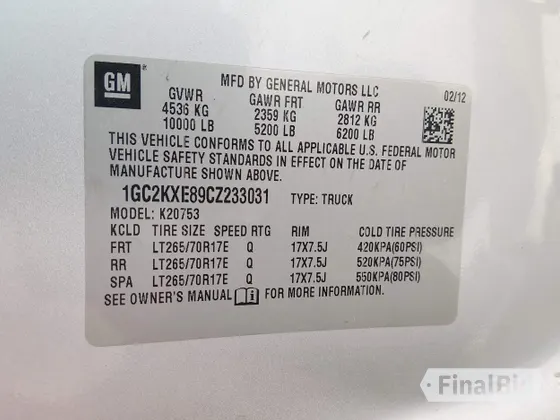 2012 Chevrolet Silverado 2500HD LT