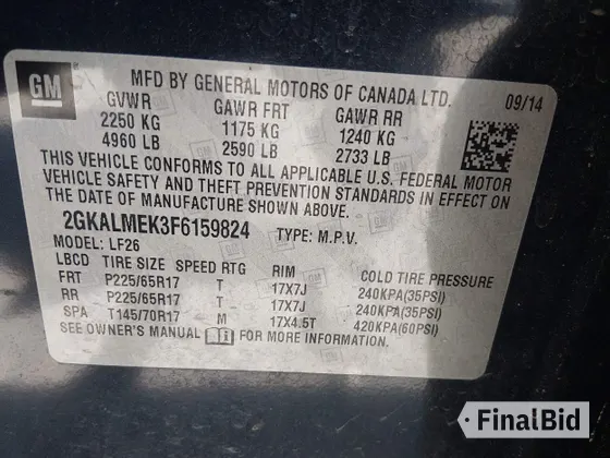 2015 GMC Terrain SLE