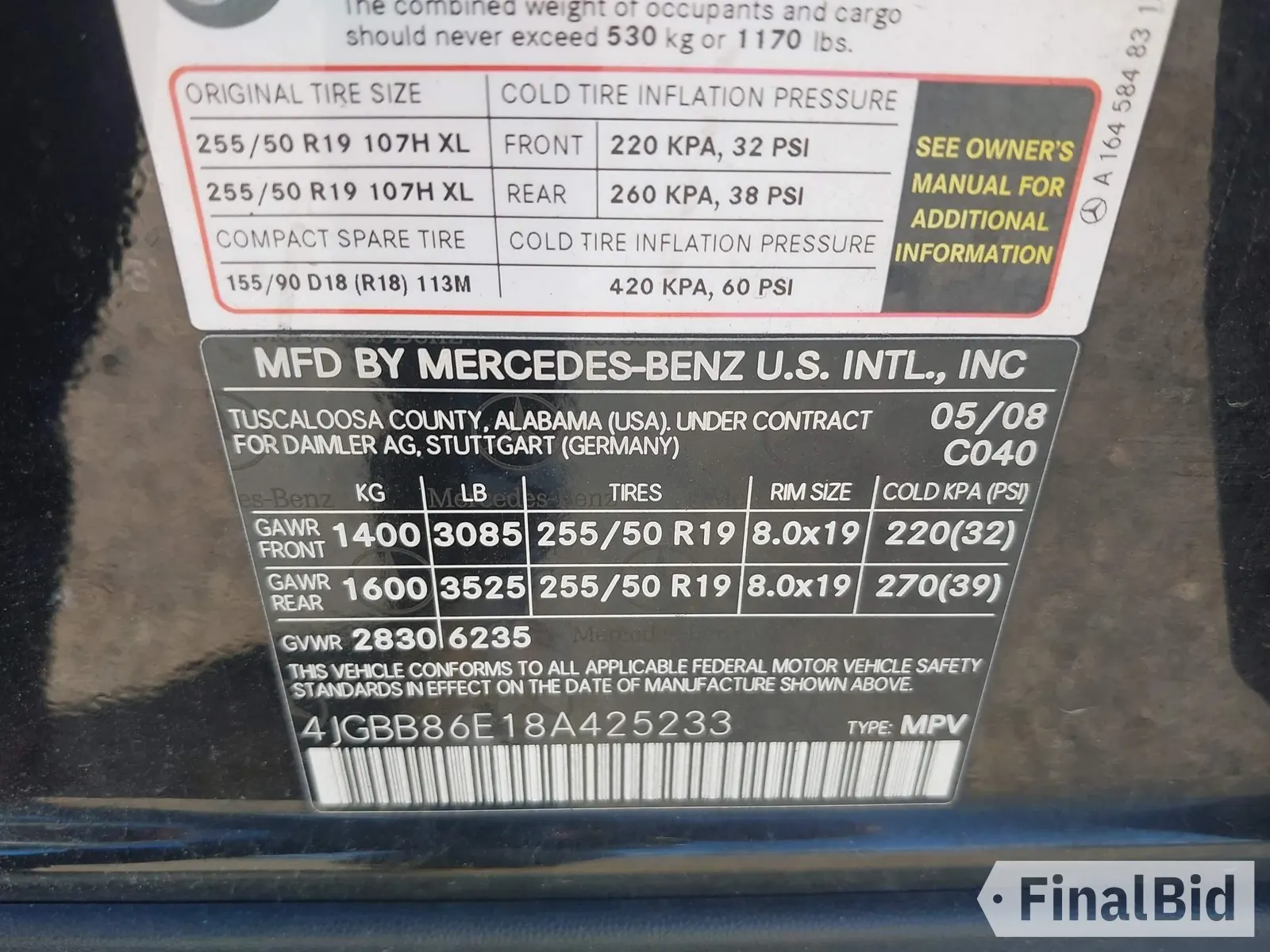 2008 Mercedes-Benz M 350