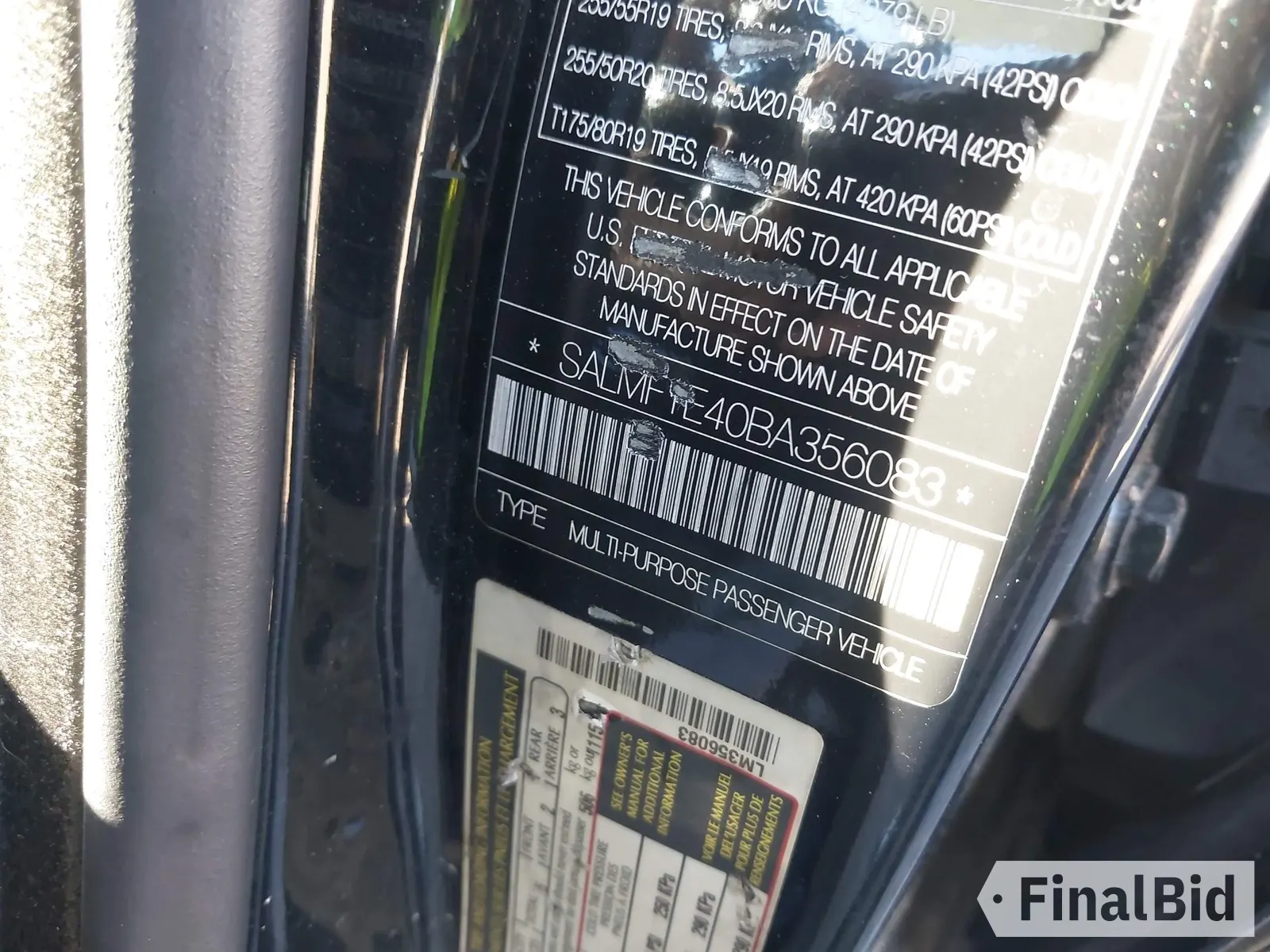 2011 Land Rover Range Rover SC