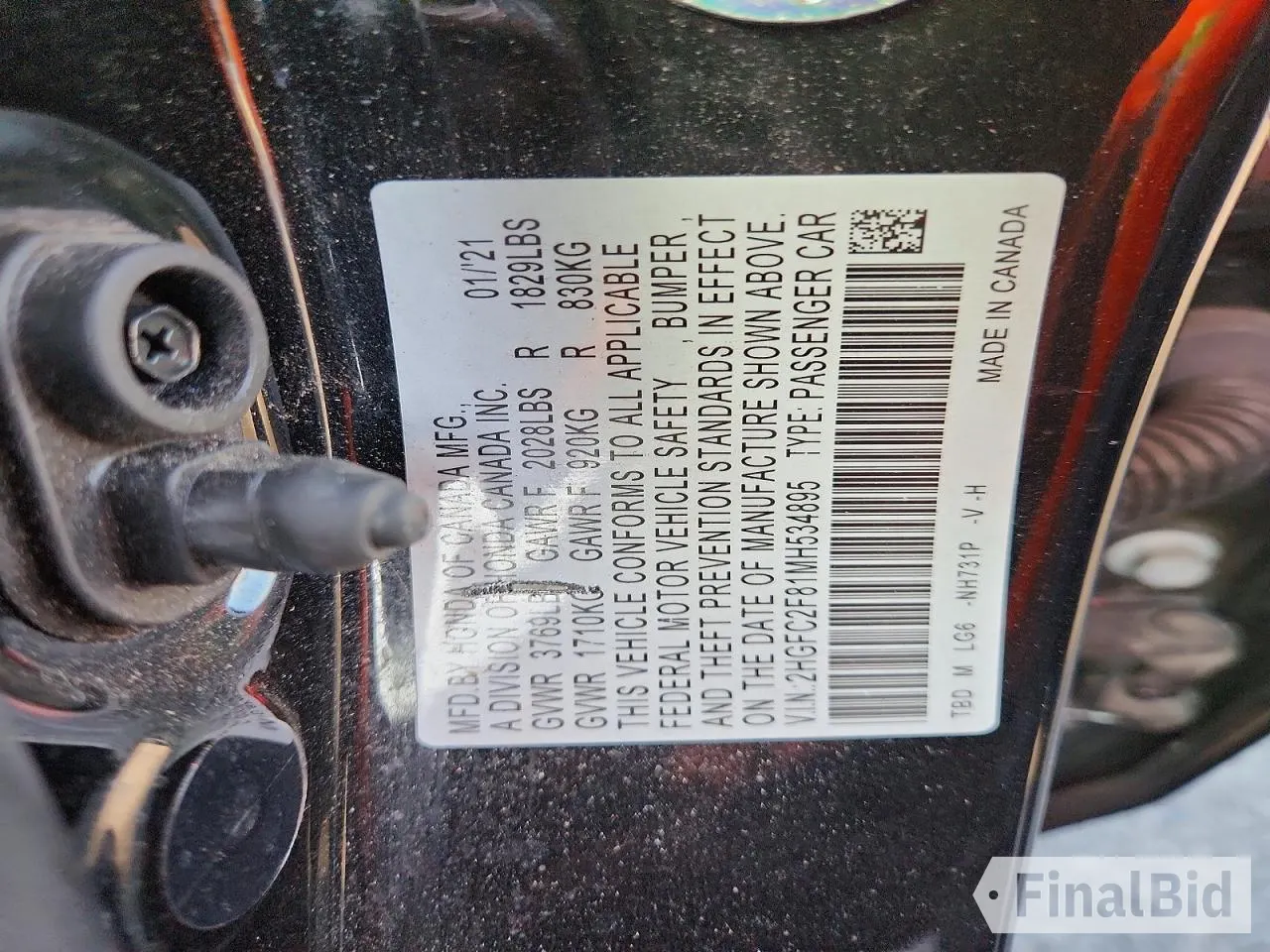 2021 Honda Civic Sport