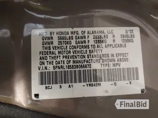 2003 Honda Odyssey LX
