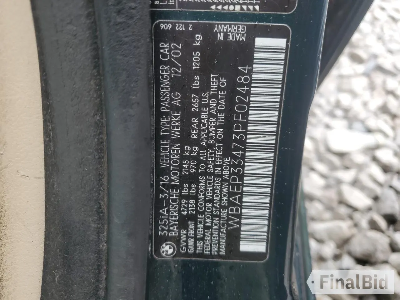 2003 BMW 3 Series 325xi