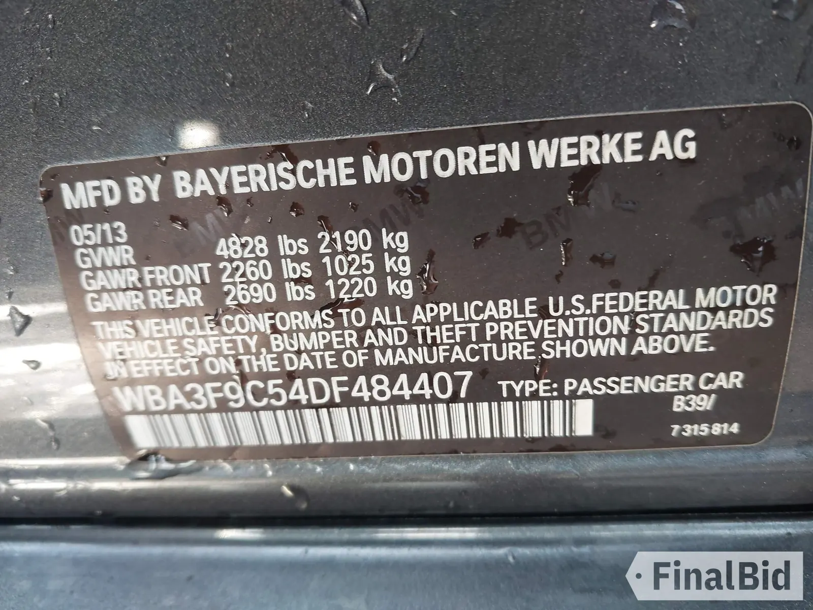 2013 BMW 3 Series ActiveHybrid 3