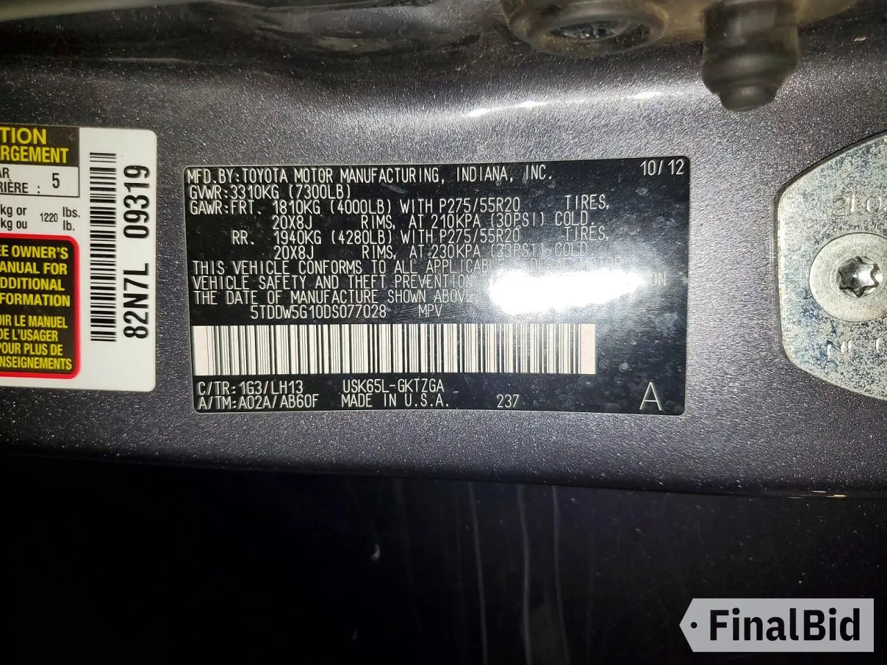 2013 Toyota Sequoia Platinum