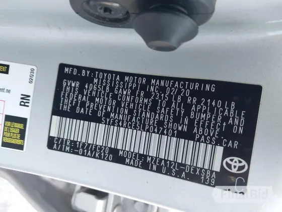 2020 Toyota Corolla SE