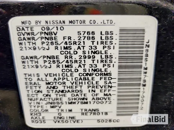 2011 Infiniti FX
