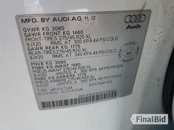 2013 Audi Q7