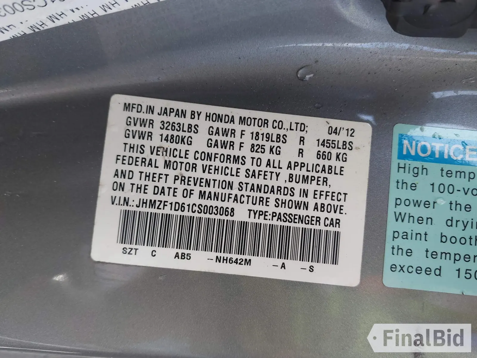2012 Honda CR-Z EX