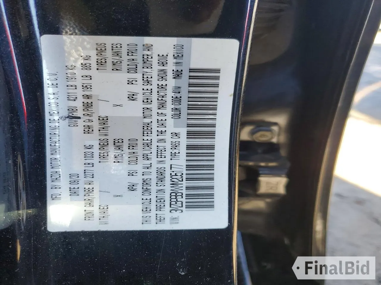 2021 Mazda 3 Select