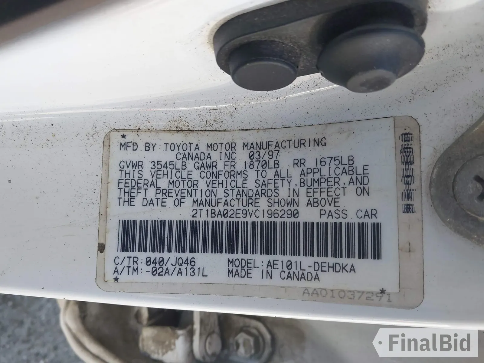 1997 Toyota Corolla CE