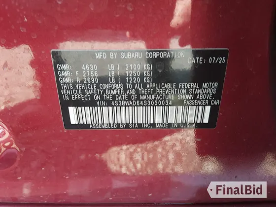 2025 Subaru Legacy Premium