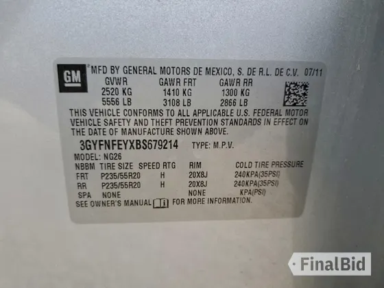 2011 Cadillac SRX Premium Collection