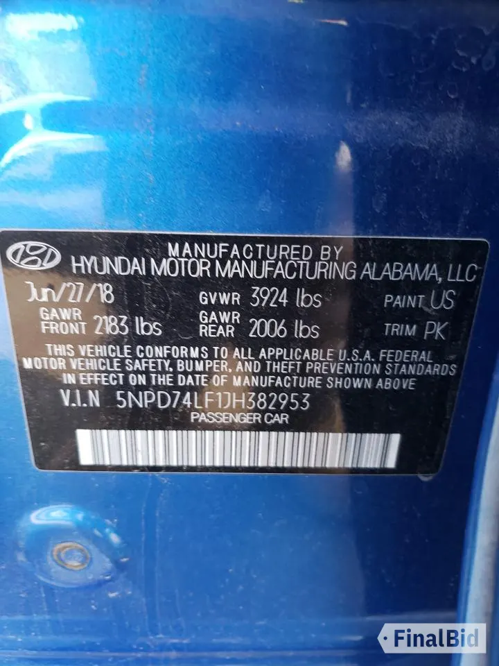 2018 Hyundai Elantra SE