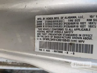 2012 Honda Odyssey Touring