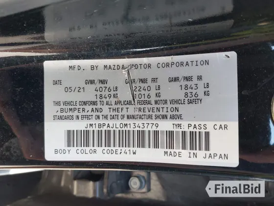 2021 Mazda 3 S