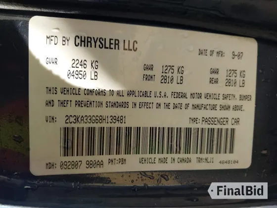 2008 Chrysler 300 Limited