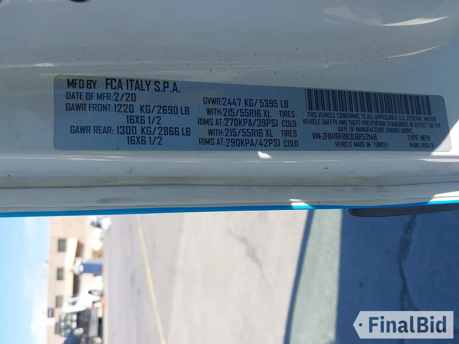 2020 Ram ProMaster City Passenger SLT