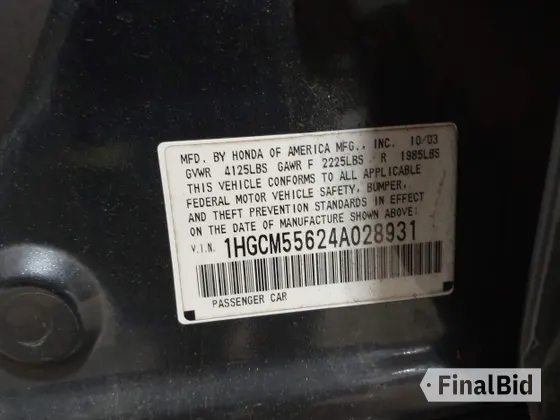 2004 Honda Accord EX