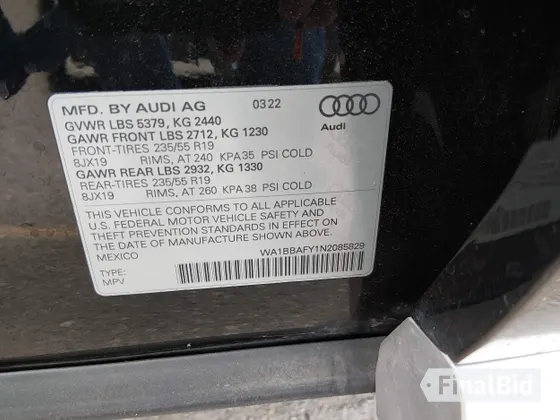 2022 Audi Q5 Premium Plus