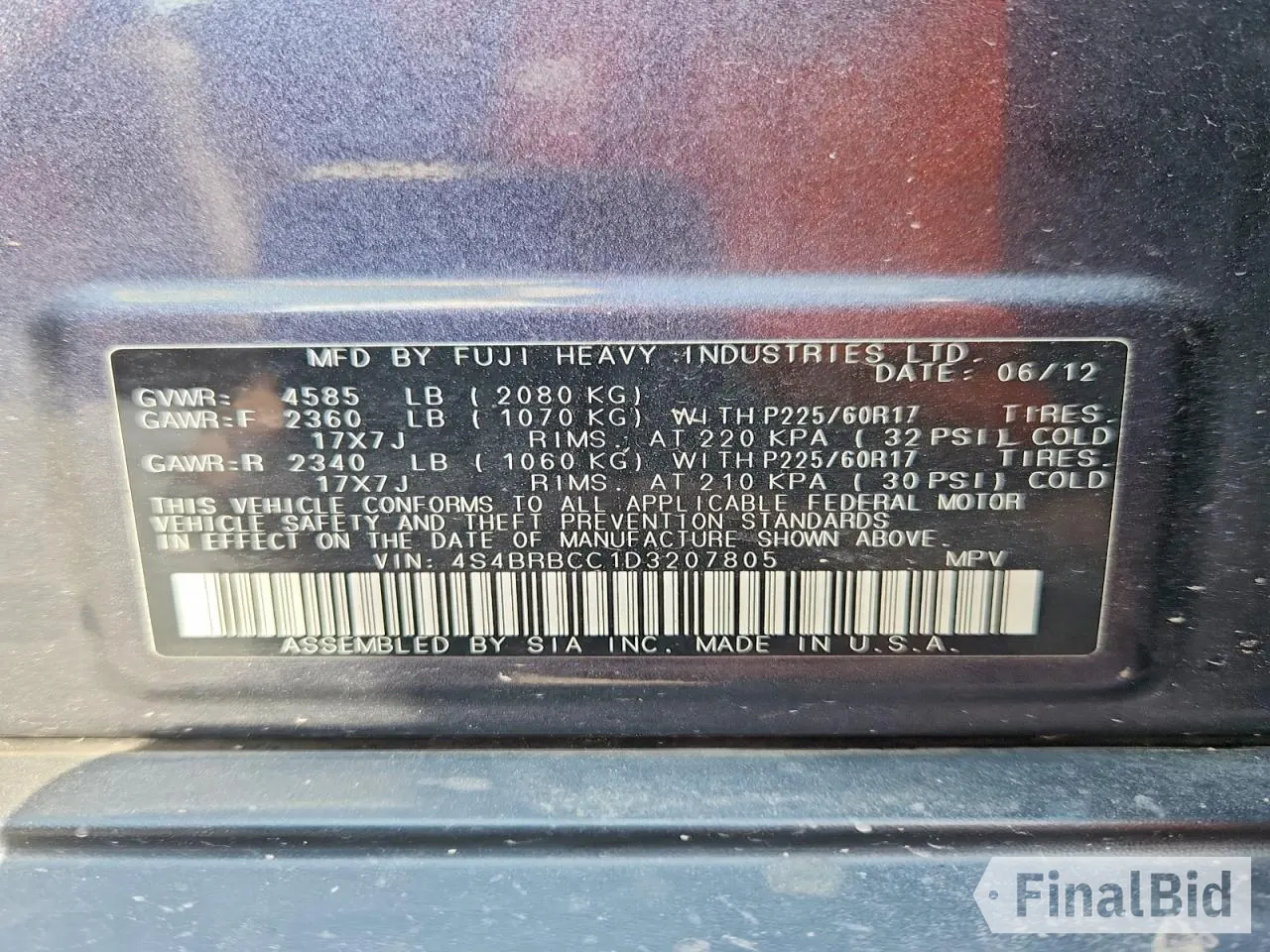 2013 Subaru Outback Premium