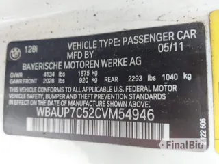 2012 BMW 1 Series 128i