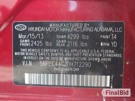 2013 Hyundai Sonata Limited